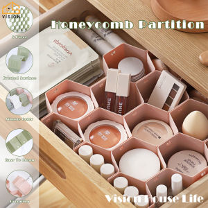 Vision 8Pcs Drawer Divider 37*35*6.7cm Adjustable Drawer Partition Drawer Organizer Free Combination Cabinet Storage Partition Household Sock Underwear Dresser Organizers for Stationary Storage