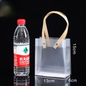 Frosted Plastic PVC Transparent Bags Souvenir Tote Bag Christmas present