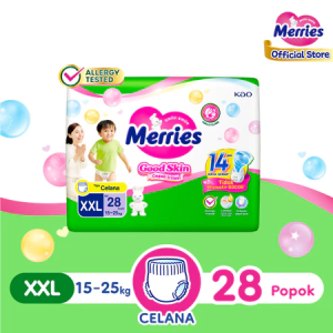 Merries pants good skin XXL28 Popok bayi sekali pakai/popok bayi murah