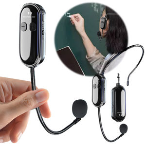 Hệ thống micrô 2.4G Hệ thống micrô không dây tầm xa Đầu micrô cầm tay 2 trong 1 để giảng dạy người biểu diễn trên sân khấu Hướng dẫn viên thể dục2026