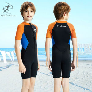 2.5MM  kids wetsuit for boys girls short diving suit rush guard swimsuit