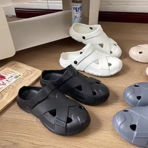 [Free Shipping] MenS Clog Shoes 2026 Summer New Model Closed-Toe Outdoor Breathable Odor-Resistant Antibacterial Comfortable Non-Slip Thick-Soled Slippers For Women Summer