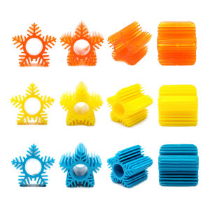 CAITEC Small Dog Toys Snowflake Ball Bouncing Floatable Best for Tossing Chasing