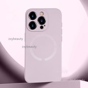 Casing For iPhone 15 14 13 Pro Max 5G 4G 2024 Case Liquid Silicone Magnetic Square Soft Cover For i15 i14 15Pro 14Pro 13Pro 13ProMax 15ProMax 14ProMax 15Pro+ 14Pro+ Back Cases