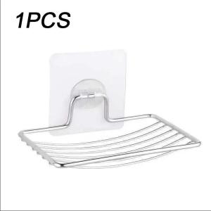 2/1PCS Wall Mounted Soap Holder 304 Stainless Steel Soap Sponge Box Bathroom Punch Free