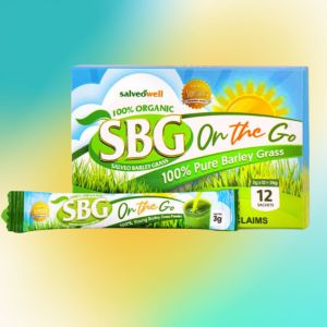 3grams 12sachets On The Go Salveo Barley Grass (SBG) Pure and Organic Barley Grass