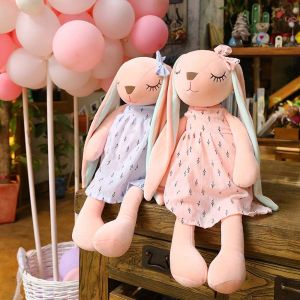 IPIE2 For Children Kids Gifts Plush Pillow Appease Toy Sofa Cushion Soft Plush Stuffed Animal Rabbit Plush Toy Bunny Plush Doll Long Ears Rabbit Doll Rabbit Stuffed Doll