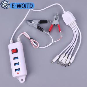 E-WOITD 3USB Clip With Switch Charger Mobile Phone Charger USB Interface Universal Battery Mobile Phone Charger