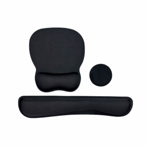 OOG 3Pcs Non-Slip Base Keyboard Wrist Rest Set Soft Comfortable Wristband Mouse Mat Reduce Wrist Fatigue with Wrist Rest Mouse Wrist Support Pad Accessories