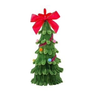 MAOMEI HOUSE Nơ ruy băng Cây thông Noel tự làm bằng ống nhựa Bọt Mini Đồ trang trí bàn ăn lễ hội Nhẹ Tinh tế Quà tặng thủ công cây thông Noel Ngày nghỉ