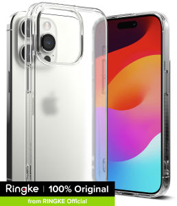 Ringke Fusion Compatible with iPhone 15 Pro Max Case Cover Transparent Hard Back Soft Flexible TPU Bumper Scratch Resistant Natural Form