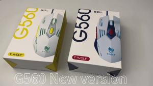 (HD1)T-WOLF Thunder Wolf G560 Gaming mouse with colorful backlight USB Wired mouse for gaming 6D Mouse