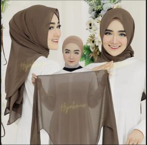 Pashmina Ceruty Baby Doll Premium Pasmina Oval Malaya Sheehanin Collection