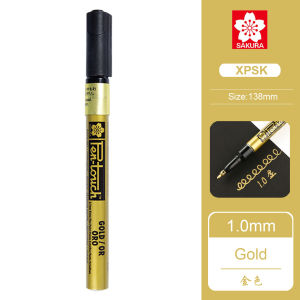 Sakura Pen-Touch Paint Gundam Marker Vàng/Bạc 0.7Mm/1Mm/2Mm Đánh Dấu Trên Bất Kỳ Vật Nào Kính/Vải/Kim Loại