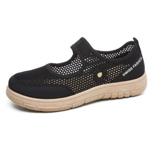 IELGY four-color mesh shoes for women trendy and fashionable casual and breathable womens Muller shoes