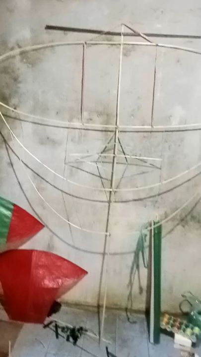 Layang layang bulan bintang (rangka layangan lengkap)