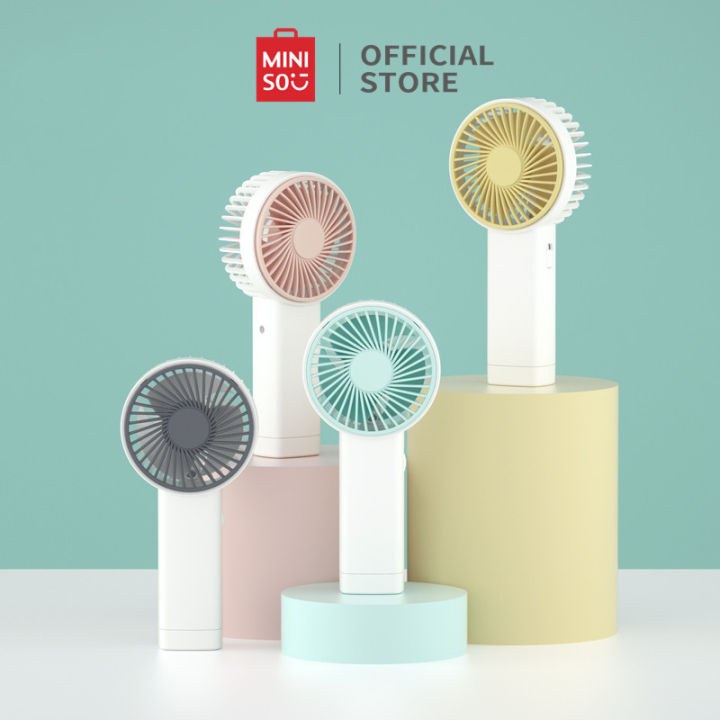 MINISO Kipas Mini Mini Fan 190mAh Dengan Lampu LED USB kipas Mini