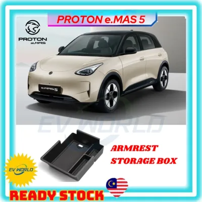 【P38】Proton e.MAS 5 Armrest Storage Box Center Console Storage Tray Doors Pocket Storage Box Center Console Organizers