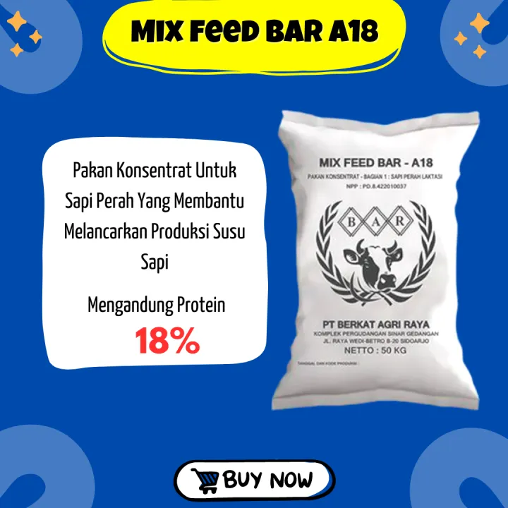 Konsentrat Mix Feed Bar A18 - Pakan Untuk Sapi Dan Domba | Lazada Indonesia