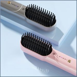 หวี ไฟฟ้า เครื่องทําความร้อนไฟฟ้า สะดวก มินิ มัลติฟังก์ชั่น วัสดุทนต่ออุณหภูมิสูง การดูแลเส้นผมโดยไม่ทําลายเส้นผม