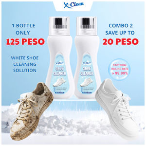 X-Clean Shoe Cleaner for White Shoes with Brush Head Sneaker Stains Cleaner for Shoe Care