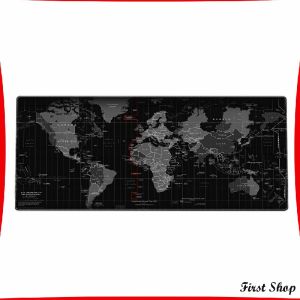 First แผ่นรองเมาส์แผนที่โลก แผ่นรองเมาส์กันลื่น มี 2 ขนาด  mouse pad