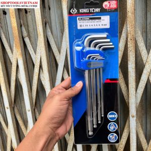 Bộ chìa lục giác đầu bi 8 cái hệ mét 2-10mm Kingtony 20108MR