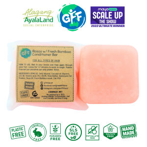 GFF Rosas w/ Fresh Bamboo Conditioner Bar [ Plastic-Free | Sulfate-Free | Paraben-Free | 100% eco-friendly ]
