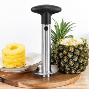 Stainless Steel Apple Core Remover Pineapple Peeler Pineapple Core Remover Dụng cụ gọt táo và gọt dứa bằng thép không gỉ.