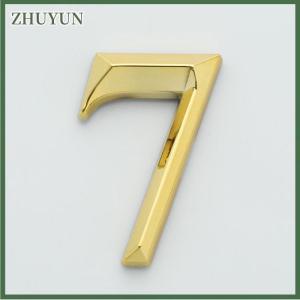 ZHUYUN 1 miếng dán nhà cao 5cm màu vàng nhãn địa chỉ cửa số nhà hiện đại màu vàng kim
