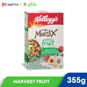 Kelloggs Mueslix Harvest Fruit Healthy Breakfast Cereal 1 box 355g (Halal)