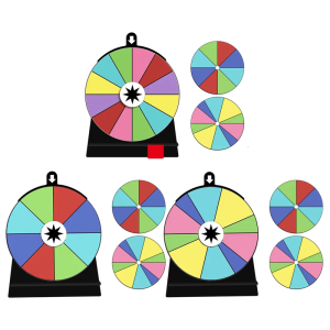 Spinner xổ số có thể ghi lại với cơ sở kết dính an toàn cho để bàn gắn tường cài đặt cơ chế xoay trơn tru