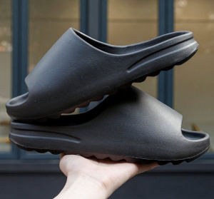 Comwarm New Mens Fashion Summer Slippers Soft EVA Thick-soled Sandals Bathroom Slides Non-slip Beach Slides Coconut Slippers