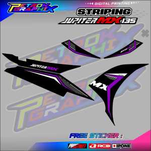 STRIPING VARIASI MOTOR YAMAHA JUPITER MX 135 NEW / STICKER LIST YAMAHA JUPITER MX 135 BARU
