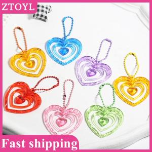 ZTOYL💝 Hollow Heart Pendants Photo Album Decoration Key Chain Album Pendant Keychain Keyring Bag Key Decoration