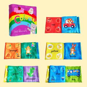 Smart Kiddy Shop หนังสือผ้า colour สีต่างๆ หนังสือเสริมพัฒนาการ ภาษาอังกฤษ หนังสือสําหรับเด็กเล็ก สอนเรื่องสี