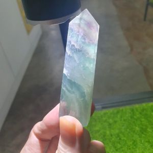 decorations display purple n green flourite