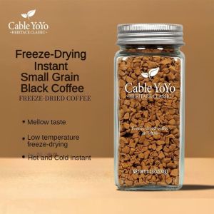 冻干颗粒咖啡Freeze-Dried Granular Coffee速溶咖啡Instant Bitter Astringent Black Coffee Latte Iced American Can