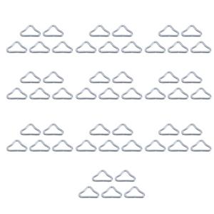 50Pcs Trampoline Triangular Buckle Replacement Wire Buckles V Rings Replaceable Trampoline Mat Triangle Rings Part
