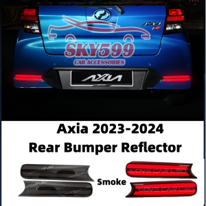Perodua Axia 2023-2025 Tail Rear Bumper Lights Lamp LED Reflector Signal Brake Car Accessories