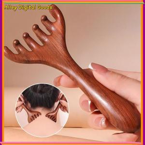 MYTHIS Chống tĩnh điện Lược mát xa kinh tuyến đầu Răng rộng Sáu móng Dụng cụ mát xa gua SHA  Cầm tay Dụng cụ gãi lưng Để thúc đẩy lưu thông máu