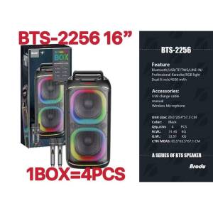 BTS-2256 Dual 8 inch Bluetooth speaker color LED charging party karaoke Bluetooth speake