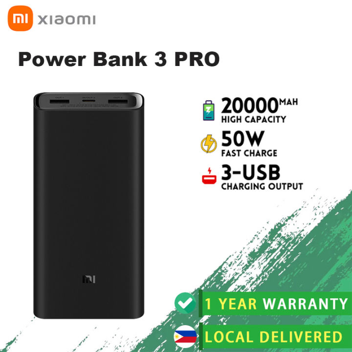 Xiaomi Mi Powerbank 20000mAh 3 Pro 50W USB-C Power Bank v3 Fast ...