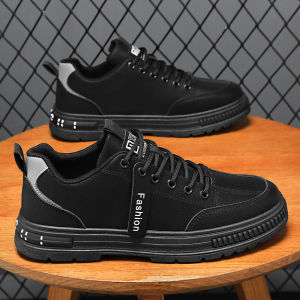 จัดส่งจากกรุงเทพ🚚รองเท้ากีฬาแบนใหม่ของผู้ชายคือรองเท้ากีฬาสีดำที่นักเรียนสามารถสวมใส่รองเท้าที่สามารถสวมใส่รองเท้าได้👟