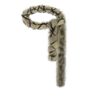 WININ Fluffy Punk Fur Belt Super Soft Warm Soft Plush Belt Harajuku Y2K Waistband Street Dance Accessory