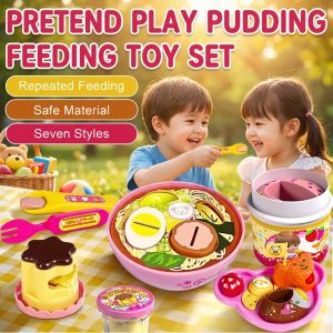 [Endless Fun] Pudding Feeding Toy For Pretending To Be A House Popular Pudding Feeding Toy Bento Ramen Pretending To Be A House Toy Interactive Toy For Kids