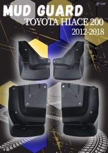 MUD GUARD TOYOTA HIACE 200 2012-2018 BLACK