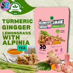 Teh Kunyit Jahe Serai Lengkuas - Minuman Herbal JSR Alami & Organik  Booster Imunitas Tubuh  Cocok untuk Asam Lambung Detoks Diet Sehat Menghangatkan Tubuh Redakan Stres  Wedang Tradisional Kesehatan Nusantara dengan Rasa Nikmat  Khasiat Luar Biasa