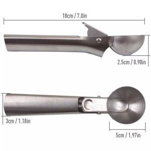 Muỗng Múc Kem Viên Bằng Inox Không Gỉ