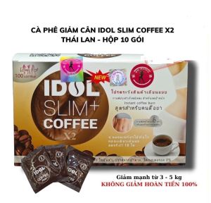 Cà Phê Giảm Cân Idol Slim X2 Coffee Thái Lan Chính Hãng (Hộp 10 Gói)